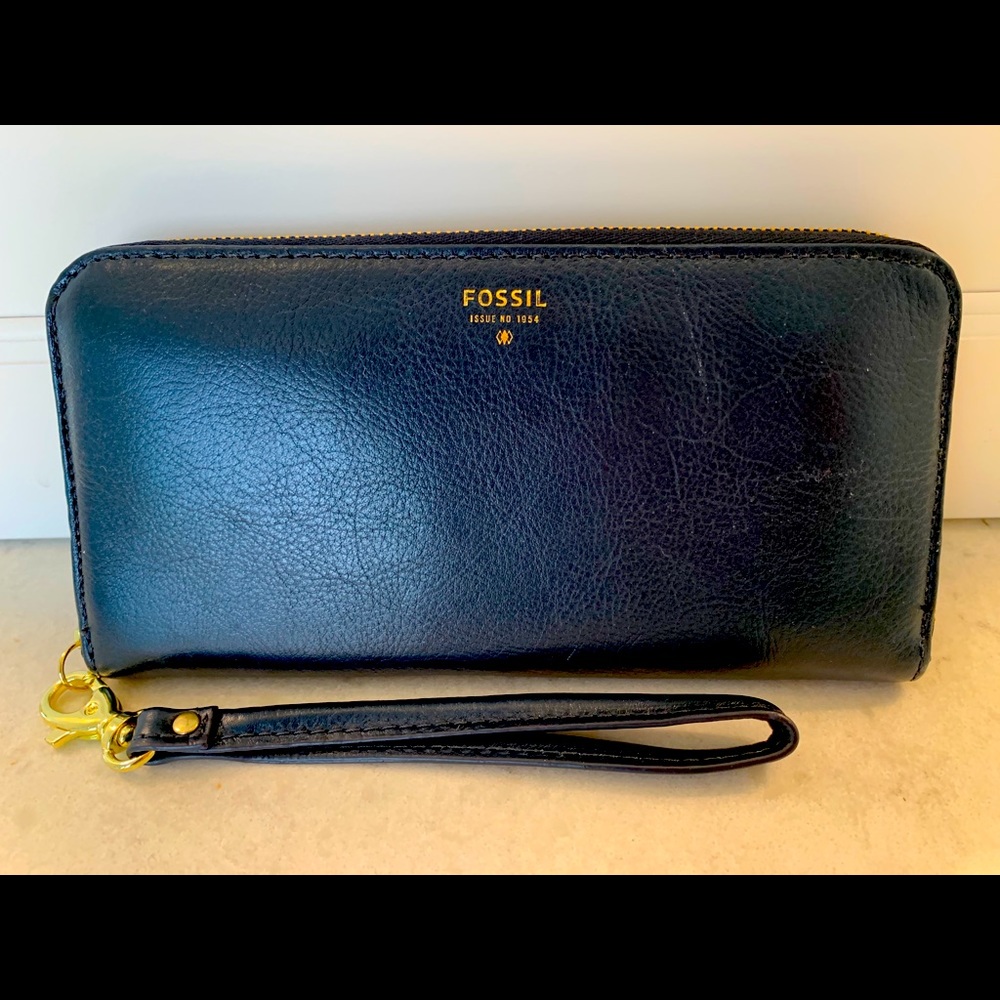 Fossil Navy wallet